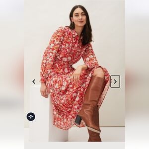 Phase Eight Floral Women's Shirt Dress, US14, NWT